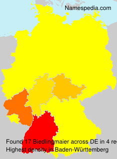 Surname Biedlingmaier in Germany Surname Biedlingmaier in Germany