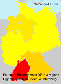 Surname Biekert in Germany Surname Biekert in Germany