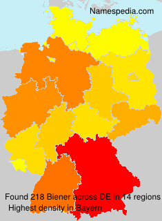 Surname Biener in Germany Surname Biener in Germany