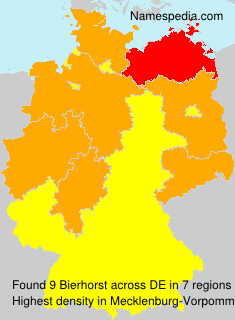 Surname Bierhorst in Germany Surname Bierhorst in Germany