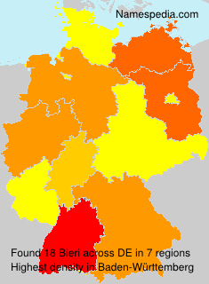 Surname Bieri in Germany Surname Bieri in Germany