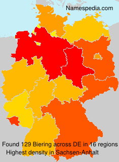 Surname Biering in Germany Surname Biering in Germany