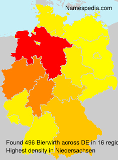 Surname Bierwirth in Germany Surname Bierwirth in Germany