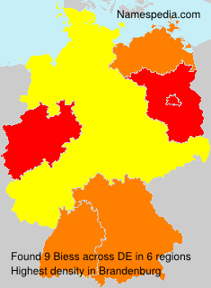 Surname Biess in Germany Surname Biess in Germany