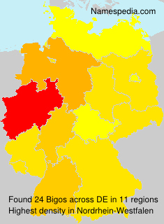 Surname Bigos in Germany Surname Bigos in Germany