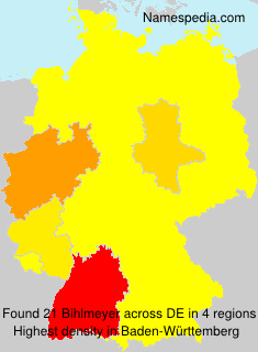 Surname Bihlmeyer in Germany Surname Bihlmeyer in Germany