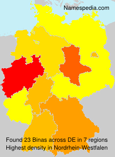 Surname Binas in Germany Surname Binas in Germany