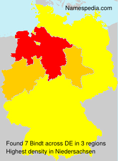 Surname Bindt in Germany Surname Bindt in Germany