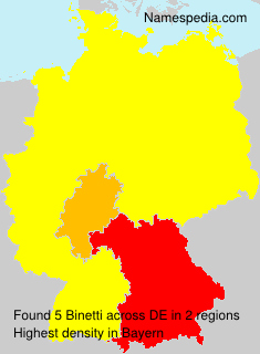 Surname Binetti in Germany Surname Binetti in Germany