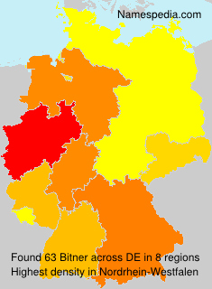 Surname Bitner in Germany Surname Bitner in Germany