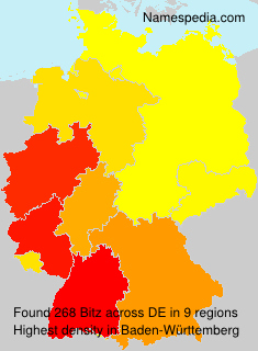 Surname Bitz in Germany Surname Bitz in Germany