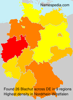Surname Blachut in Germany