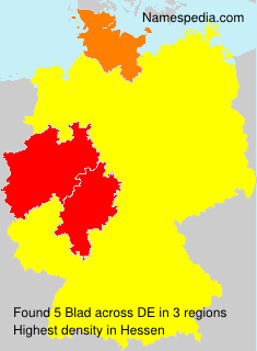 Surname Blad in Germany Surname Blad in Germany