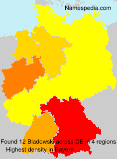 Surname Bladowski in Germany Surname Bladowski in Germany
