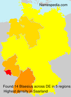 Surname Blaesius in Germany Surname Blaesius in Germany
