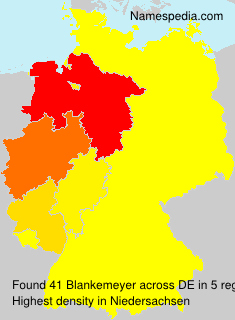Surname Blankemeyer in Germany Surname Blankemeyer in Germany