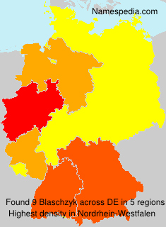 Surname Blaschzyk in Germany Surname Blaschzyk in Germany