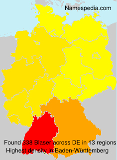 Surname Blaser in Germany Surname Blaser in Germany