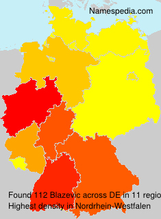 Surname Blazevic in Germany Surname Blazevic in Germany