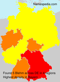 Surname Blehm in Germany Surname Blehm in Germany