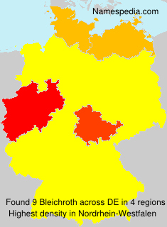 Surname Bleichroth in Germany Surname Bleichroth in Germany