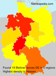 Surname Bleitner in Germany Surname Bleitner in Germany