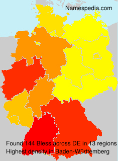 Surname Bless in Germany Surname Bless in Germany