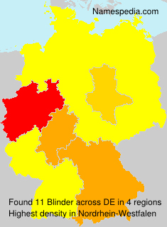 Surname Blinder in Germany Surname Blinder in Germany