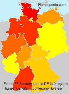 Surname Blindow in Germany Surname Blindow in Germany