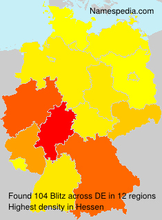 Surname Blitz in Germany Surname Blitz in Germany