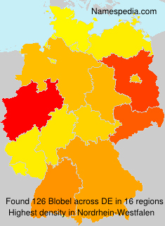 Surname Blobel in Germany Surname Blobel in Germany