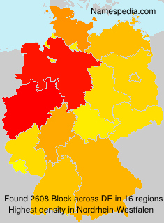 Surname Block in Germany Surname Block in Germany