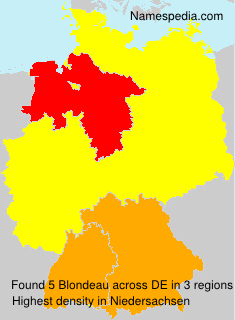 Surname Blondeau in Germany Surname Blondeau in Germany