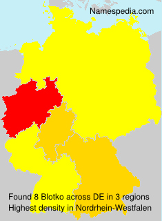 Surname Blotko in Germany Surname Blotko in Germany