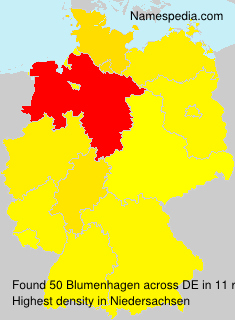 Surname Blumenhagen in Germany Surname Blumenhagen in Germany
