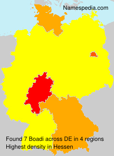 Surname Boadi in Germany Surname Boadi in Germany