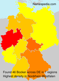 Surname Bocker in Germany Surname Bocker in Germany