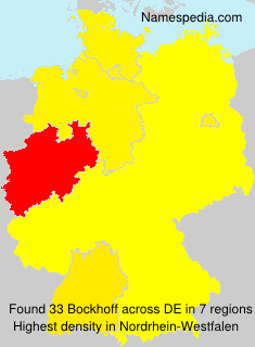 Surname Bockhoff in Germany Surname Bockhoff in Germany