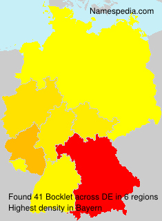 Surname Bocklet in Germany Surname Bocklet in Germany