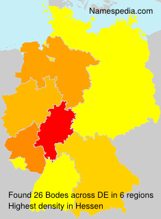 Surname Bodes in Germany Surname Bodes in Germany