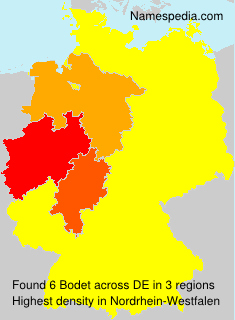 Surname Bodet in Germany Surname Bodet in Germany