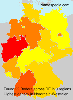 Surname Bodora in Germany Surname Bodora in Germany