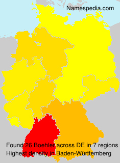 Surname Boehler in Germany Surname Boehler in Germany
