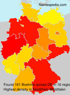 Surname Boehme in Germany Surname Boehme in Germany