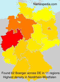 Surname Boerger in Germany Surname Boerger in Germany