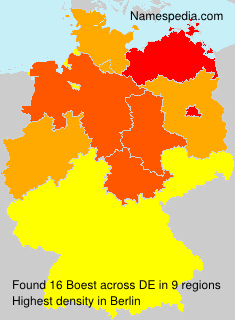 Surname Boest in Germany Surname Boest in Germany