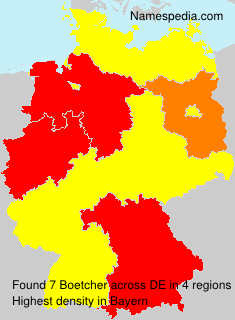 Surname Boetcher in Germany Surname Boetcher in Germany
