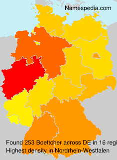 Surname Boettcher in Germany Surname Boettcher in Germany
