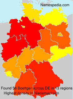 Surname Boettger in Germany Surname Boettger in Germany