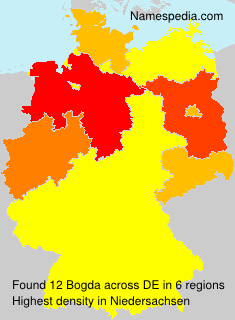 Surname Bogda in Germany Surname Bogda in Germany